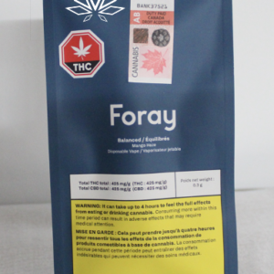 Foray Mango Haze Balanced Disp. Vape Pen 0.3g