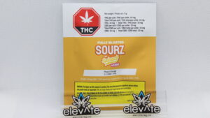 Spinach Sourz Fully Blasted Peach Orange 1:1 Soft Chew x1
