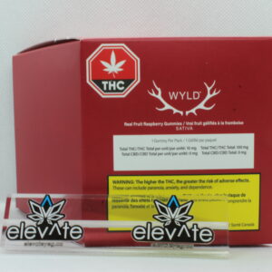 Wyld Raspberry (SATIVA) THC Multipack of 10 Soft Chews