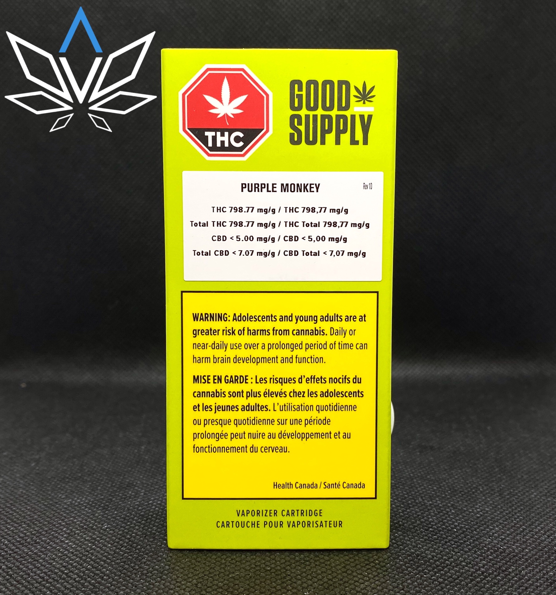Good Supply Purple Monkey Vape Cart 1g