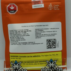 Castle Rock Farms Inc. Pick Me Up Live Resin Disp. Vape 1g
